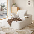 Modular Corduroy Lazy Sofa – Convertible Single Chaise Lounge with Pillows for Living Room/Bedroom