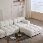 Modern Biscuit Sectional Sofa 3-Seater with Chaise