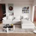 Modular Sofa – Multi-Color Chenille Fabric with Ottoman, Configurable Sectional for Living Room