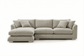 Modular L-Shaped Cloud Sofa – Deep Seat Sectional Couch with Chaise